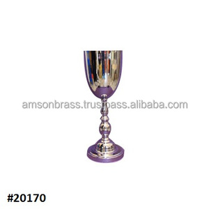 Juego decorativo de mesa de metal hecho a mano de 3 trompetas florero de metal botella clásica florero urna de flores - Product Image 6