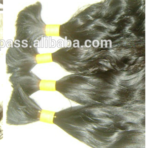 100% extensiones de cabello humano Remy sin procesar de templo indio sin procesar buena retroalimentación a granel - Product Image 2