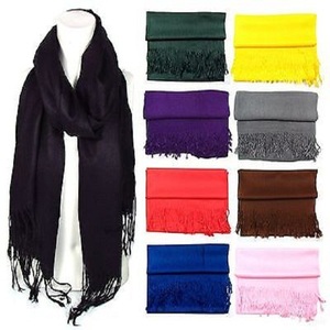Viscose Pashmina Solid Color <b>Shawl</b> Custom logo Scarf with Tassel Wholesale Hijabs Muslim <b>Women</b> Stock Scarves - Product Image 4