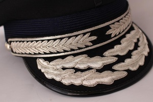 Sombrero con visera hecho en fábrica, tocado de alta calidad, gorra ceremonial marinera con estilo ajustable, gorras de pico azul marino bordadas - Product Image 2
