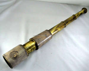 Jumelles nautiques en laiton, télescope de 16 pouces, Stanley London, avec boîte en bois - Product Image 4