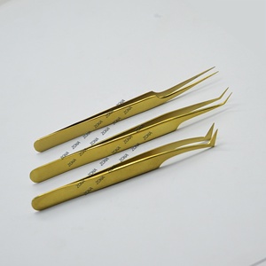 Professionnel 45 degrés ange russe Volume cils pince à épiler revêtements Plasma personnalisés couleur Extension de cils pince à épiler - Product Image 4