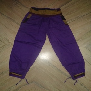 Pantalons Harem en Coton Casual pour Femmes Coupe Classique Respirant Mode Été Fermeture à Cordon Longueur Entière Vente en Gros en provenance d'Inde - Product Image 3