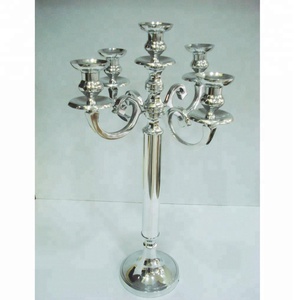 Candelabros de aluminio de gran diseño, candelabros metálicos de varios tamaños para decoración de bodas en el hogar, centros de mesa - Product Image 4