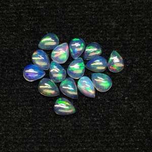 Cabujones calibrados sueltos de pera lisa de ópalo etíope Natural de 6mm y 8mm, oferta a granel, venta al por mayor, precio de fábrica para hacer joyas - Product Image 1