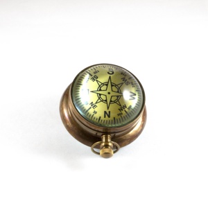 Aleación de latón náutico analógico mesa de escritorio bola de cristal reloj Oficina hogar regalo decoración antiguo hecho a mano Ondesk reloj - Product Image 2