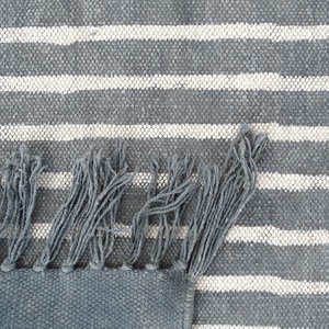 พรมพิมพ์ลายบล็อกอินเดียโบราณ4x6ฟุตพรมพื้นที่ทอมือสไตล์โบฮีเมียนงานแฮนด์เมดพิมพ์บล็อกไม้ - Product Image 3