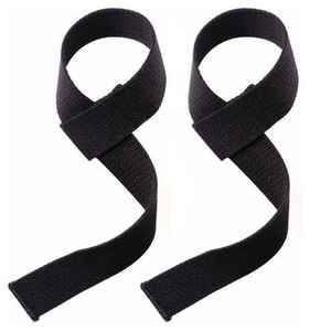 Correas de muñeca de levantamiento de pesas de algodón, logotipo personalizado para gimnasio, Fitness y culturismo, Color amarillo, servicio OEM aceptado, venta al por mayor - Product Image 1