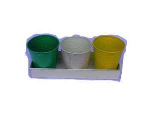 High Quality Painted Iron Planters With Embossed Patterns in Multi Color Decorative Gardening Pots Metal Pots Metal Crafts - Product Image 3