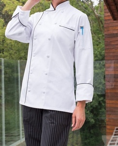 Abrigo blanco de chef, uniforme de panadería, pantalón de chef, gorra de chef - Product Image 2