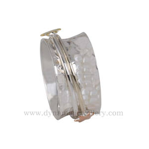 Hecho a mano hermosa plata esterlina latón y cobre sin estrés Spinner anillos lisos para fiestas-bodas al por mayor - Product Image 2