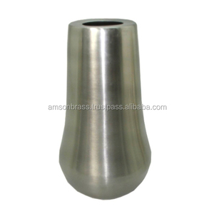 Jarrón de Metal de forma redonda para decoración del hogar, jarrones de Hotel y restaurante, florero antiguo dorado decorativo para el hogar - Product Image 2