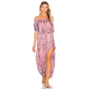 Vestido de playa de diseñador a la moda, para mujer, rayón, Tie Dye - Product Image 1