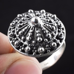 Anillos Cristianos de Plata de Ley 925 con Forma de Baguette Oxidada, Joyería de Estilo Moderno de Shri Ashapura Jewels - Product Image 3
