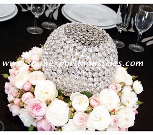 Vela de bola de cristal grande antigua, pilar de luz en T, soporte votivo, centro de mesa, comedor, hogar, decoración de boda, alta calidad - Product Image 3