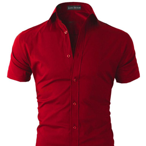 Vente en gros Chemise indienne à couture manuelle sur mesure pour homme Poche poitrine Manches longues Manches courtes Coton Teint uni A_14 - Product Image 1