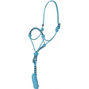 Corde réglable en nylon attachée à la main pour chevaux Halter d'entraînement en corde souple pour l'équitation naturelle - Product Image 1