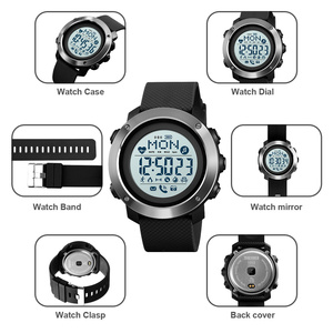 Montre sport pour homme <span class=keywords><strong>SKMEI</strong></span> 1511/1512, boîtier en ABS/acier inoxydable, montre numérique avec boussole - Product Image 5