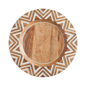 Placa de cargador de madera chapada a medida - Product Image 1