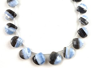 Forme de cœur à facettes d'excellente qualité, opale naturelle plus audacieuse, perles de Briolette, fabrication de bijoux, Collection de pierres, coupe de Style - Product Image 3