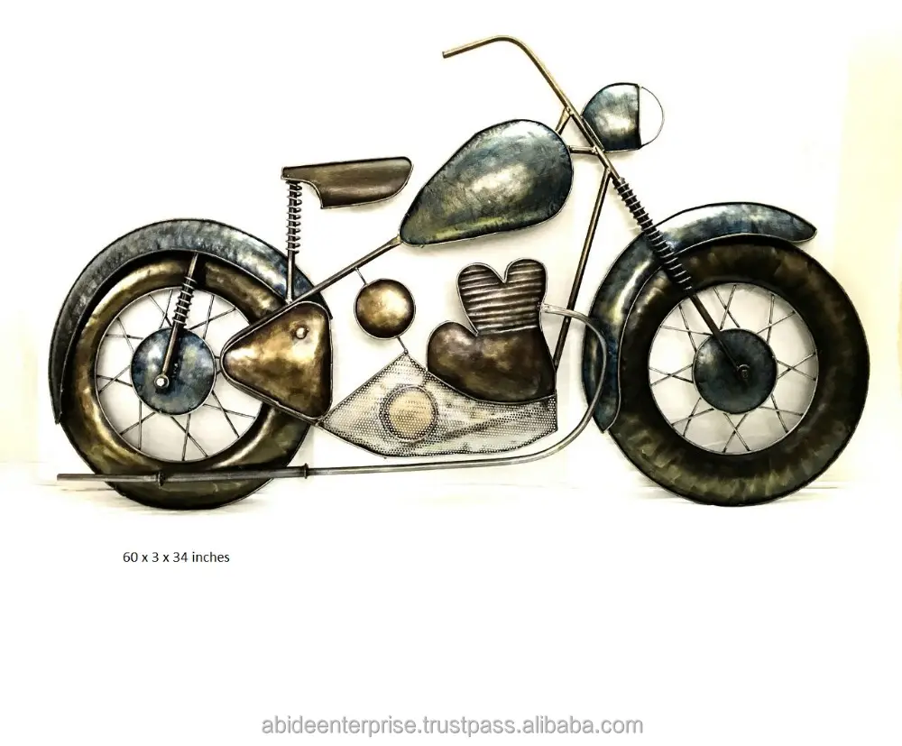 Metal Wall Decor Motorcycle Scooter Car