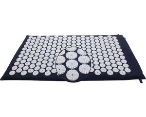 Masajeador corporal con botones de punta de plástico Abs fusionados sin pegamento en tela de algodón Color personalizado y logotipo Alfombrilla de punta de acupresión - Product Image 2