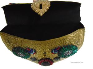 Nouvelle chaîne en métal argenté femmes pochette sac à main soirée sac de mariage mode pierre motif perles acryliques - Product Image 3