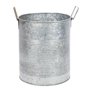 Heaven Home, diseño antiguo, cubo rústico Vintage, maceta de hierro galvanizado para almacenamiento de plantas, macetas y macetas - Product Image 2