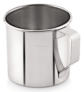 Single Wall Stainless Steel Reusable Round Shape Travel Thai Mug with Strip Handle Dishwasher & <b>Microwave</b> Safe Made in India - Product Image 1