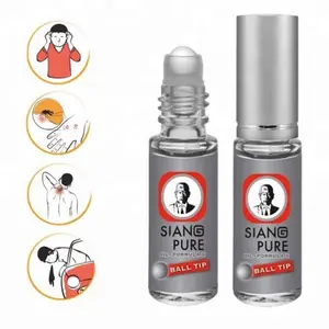 Siang Pure Oil Ball Tip Relief Dizziness Herbal Peppermint Menthol Inhaler 3cc