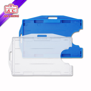Hai Bên ID Hai Thẻ Nhựa Cứng <span class=keywords><strong>Badge</strong></span> Holder - Product Image 3