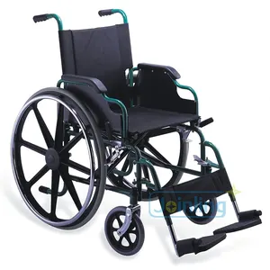 Deluxe Manual de acero silla de ruedas