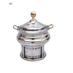 Contenedor de comida para Buffet, suministros de alimentos chapados en plata, plato de frotamiento para fiesta de boda, cazuela, calentador de comida, plato de frotamiento - Product Image 4