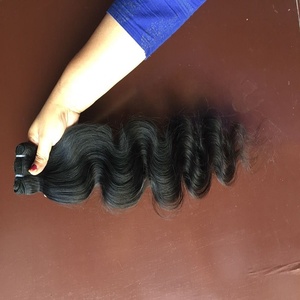 Extensions de cheveux ondulés avec un seul donneur, cuticule alignée, cheveux humains vierges bruts, dentelle HD non traitée, paquet bon marché - Product Image 5