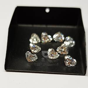 Diamants synthétiques de couleur DEF, 0,60 à 0,69 carat, pureté SI, blancs, polis, en forme de cœur fantaisie, en vrac - Product Image 3