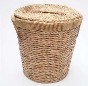 Cestas de Almacenamiento Hechas a Mano con Jacinto de Agua Natural, para un Almacenamiento Elegante en el Hogar, Fabricante Ecológico de Vietnam - Product Image 3