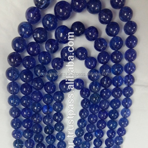 Tanzanite ธรรมชาติลูกปัดทรงกลมเรียบแบบหลวมจากผู้ผลิตอัญมณีสำหรับทำเครื่องประดับหิน - Product Image 1