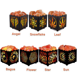 โคมไฟเกลือหิมาลายันในการออกแบบโมเสคตะกร้าโลหะที่มีสายไฟหรี่แสงได้-Eterprises Sian - Product Image 3