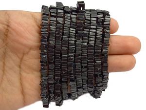 Perles carrées hématite naturelle, livraison gratuite - Product Image 2