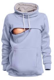 Ensemble de sweat à capuche d'allaitement de maternité avec motif solide de décoration brodée de dentelle vintage - Product Image 4