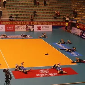 Alfombrilla de PVC para suelo de voleibol, para interiores