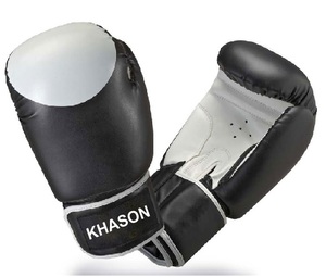 GANTS PROFESSIONNELS MMA LOGO PERSONNALISÉ POUR LA BOXE ET L'ENTRAÎNEMENT DU MUAY THAI GANTS DE POINÇONNAGE EN CUIR PU 8OZ AVEC BOÎTE DE FIT - Product Image 1