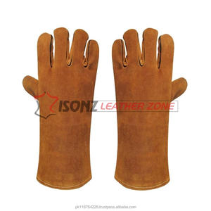 Guantes de soldadura Tig de cuero genuino ISONZ XL, guantes de seguridad de trabajo de Color personalizado, resistentes al calor, características impermeables personalizables - Product Image 6