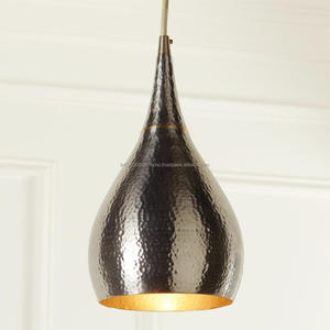 Lampe à suspension martelée en cuivre - Product Image 6