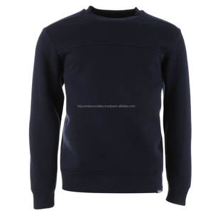 Fabricante al por mayor personalizado de los hombres 100% de algodón de manga larga de cuello redondo sudaderas Anti-Shrink Puff estilo liso teñido de invierno - Product Image 6