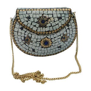 Firoja design indien à la mode de sacs à main de travail en mosaïque pochettes en métal pour femmes et filles à bas prix BY LUXURY CRAFTS - Product Image 1