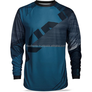 Venta caliente 100% Poliéster Secado rápido Manga larga Off Road Dirt Bike Motocross Racing Jersey para la venta - Product Image 1