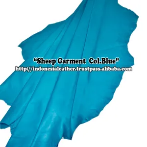 Premium Sheep Skin Color Blue for Garment