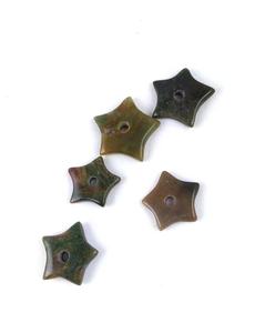 Jaspe d'agate naturelle Pierres précieuses en vrac Cabochons en forme d'étoile lisse Bijoux Perles Collection de pierres Grossiste - Product Image 4