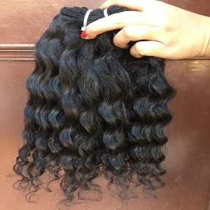 Extensions de cheveux vierges Remy indiennes, donneur unique, naturelles, ondulation profonde lâche, non traitées, cuticules alignées, cheveux de temple, cheveux sains - Product Image 6